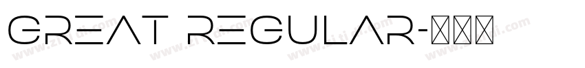 great regular字体转换